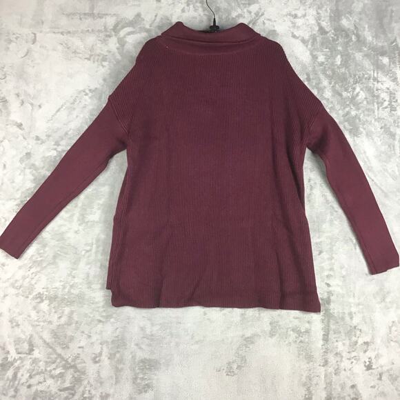 Devotion by Cyrus Women’s M Maroon Cowl Neck Ribbed Tunic Sweater NWOT - Picture 14 of 14